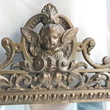 Old bronze mirror early 19th 38x27cm