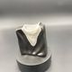 Sculptural vintage vase Eschenbach Bavaria – black and white porcelain