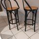 Pair of bar stools in vintage canning 1970