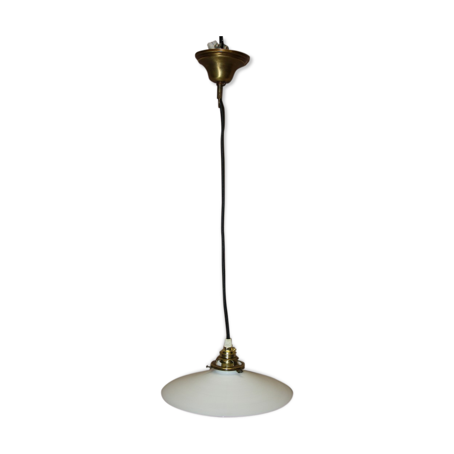 Suspension en opaline blanche