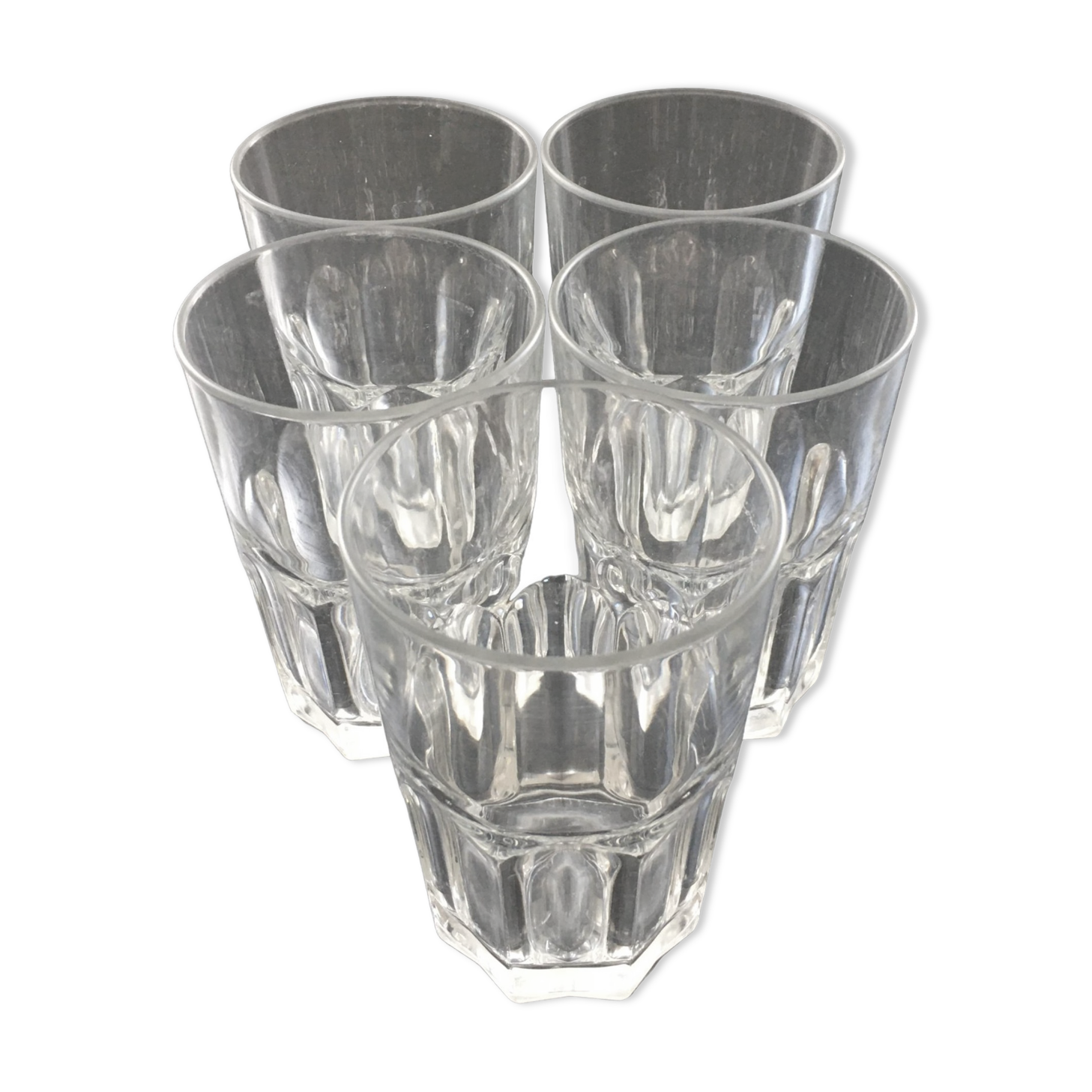 5 Habitat 80 beer glasses