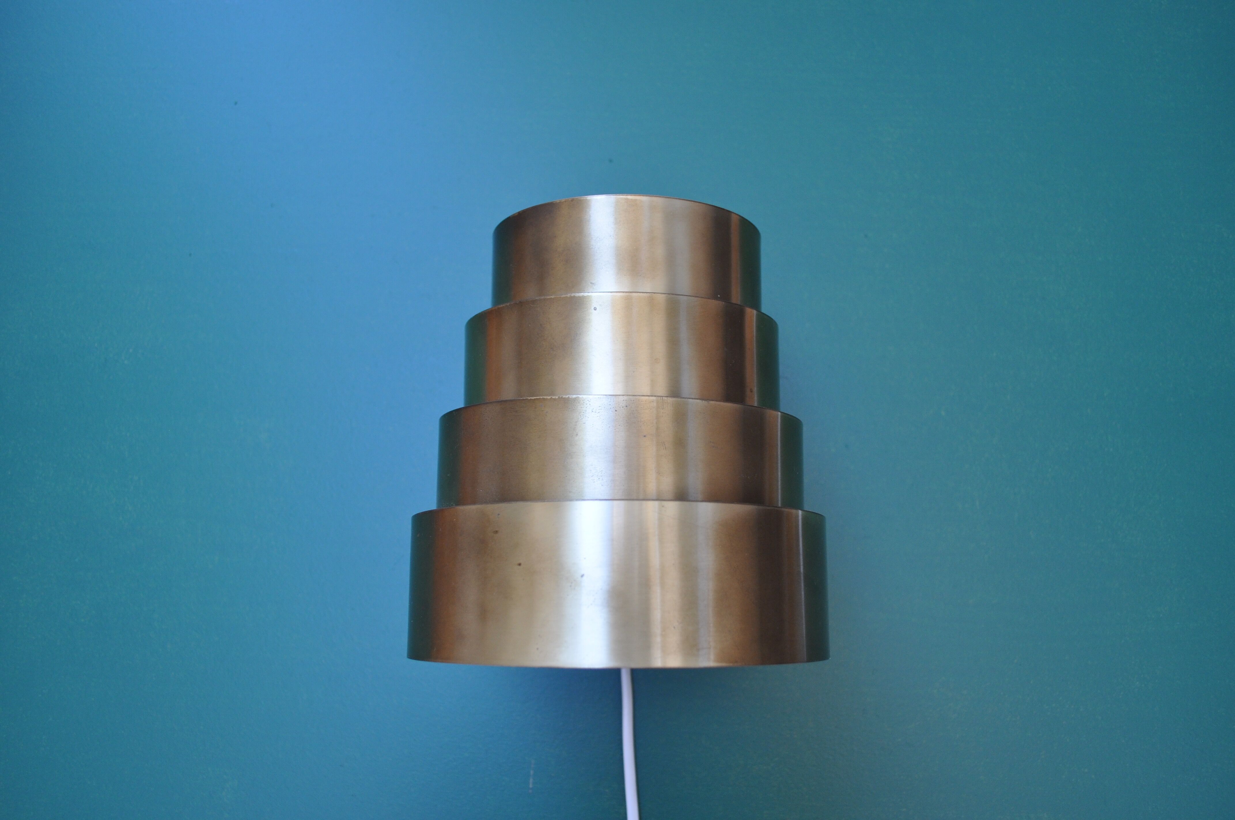 Brass wall lamp "V312" Hans-Agne Jakobsson Sweden 1960's
