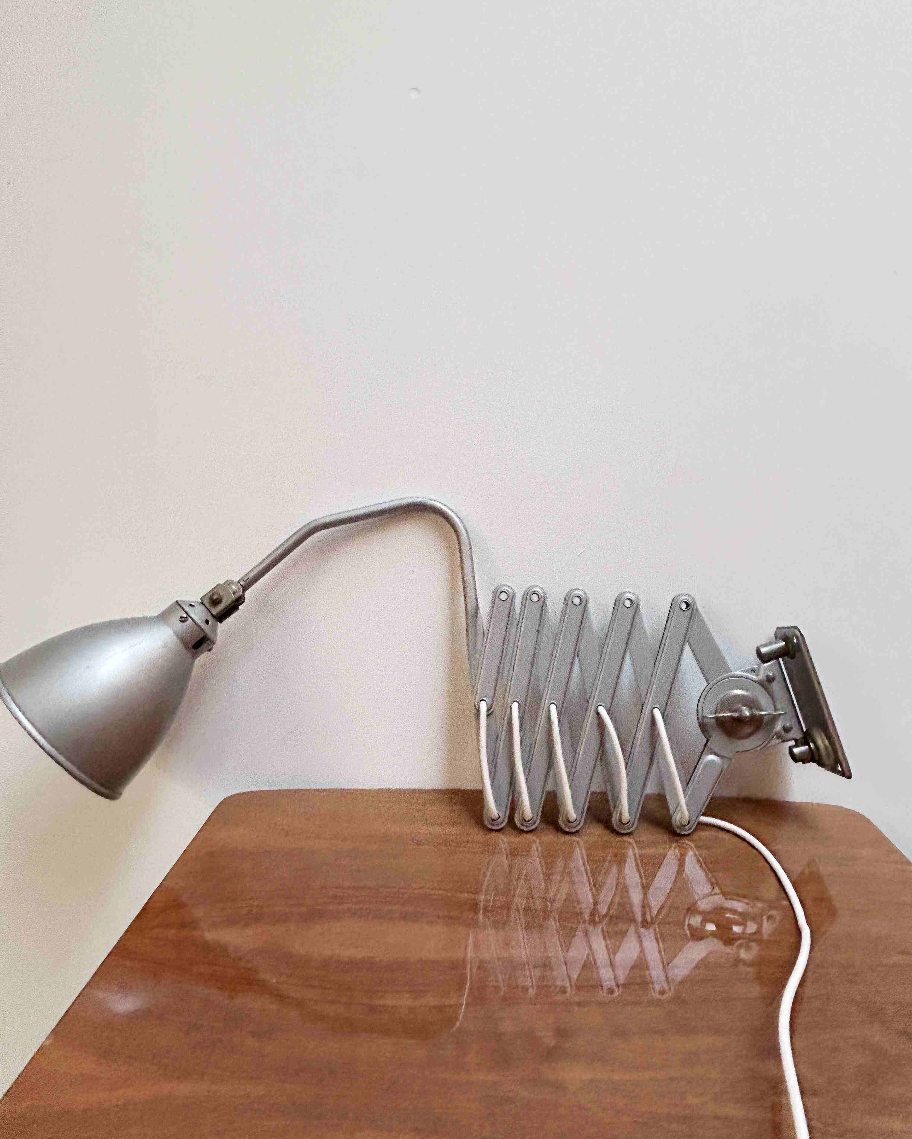 Industrial scissors lamp AGI, Belgium, 1920s