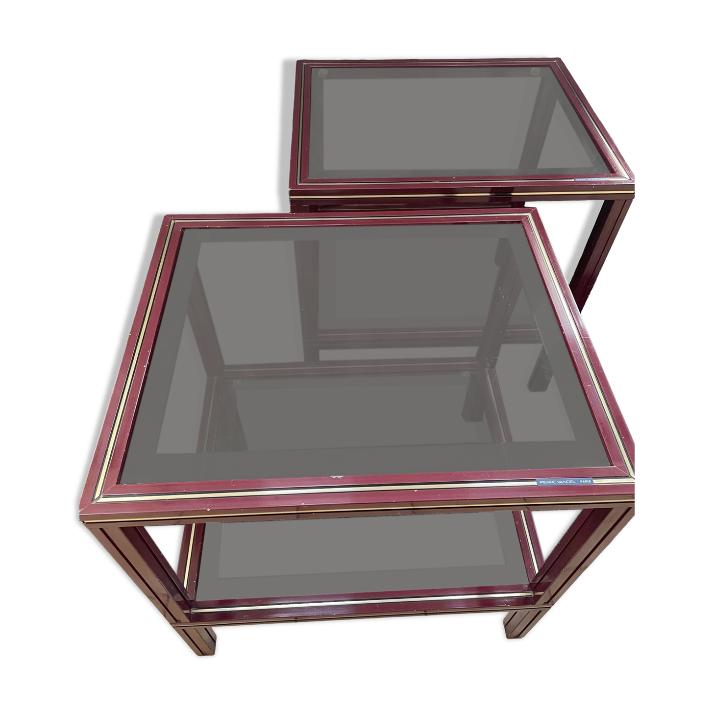 Pair of side tables or bedside tables