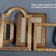 Old mirror style Louis XVI stucco wood, beveled ice 27x21 cm Good condition SB