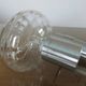 Pair of wall lamps, chrome metal and brushed aluminum 60s 70s
