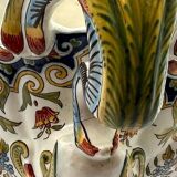 Desvres Earthenware Planter with Polychrome Decoration called "Rouen"