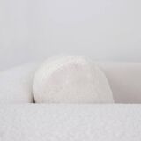 Jules Wabbes attr. Armchair "Livourne-Series 800 Luxe" by Bullo 2010 - New White Boucle Fabric