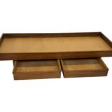 Vintage daybed with drawers 1960s in teak minimalist design