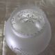Tulipe globe verre gravé lampe suspension lustre applique