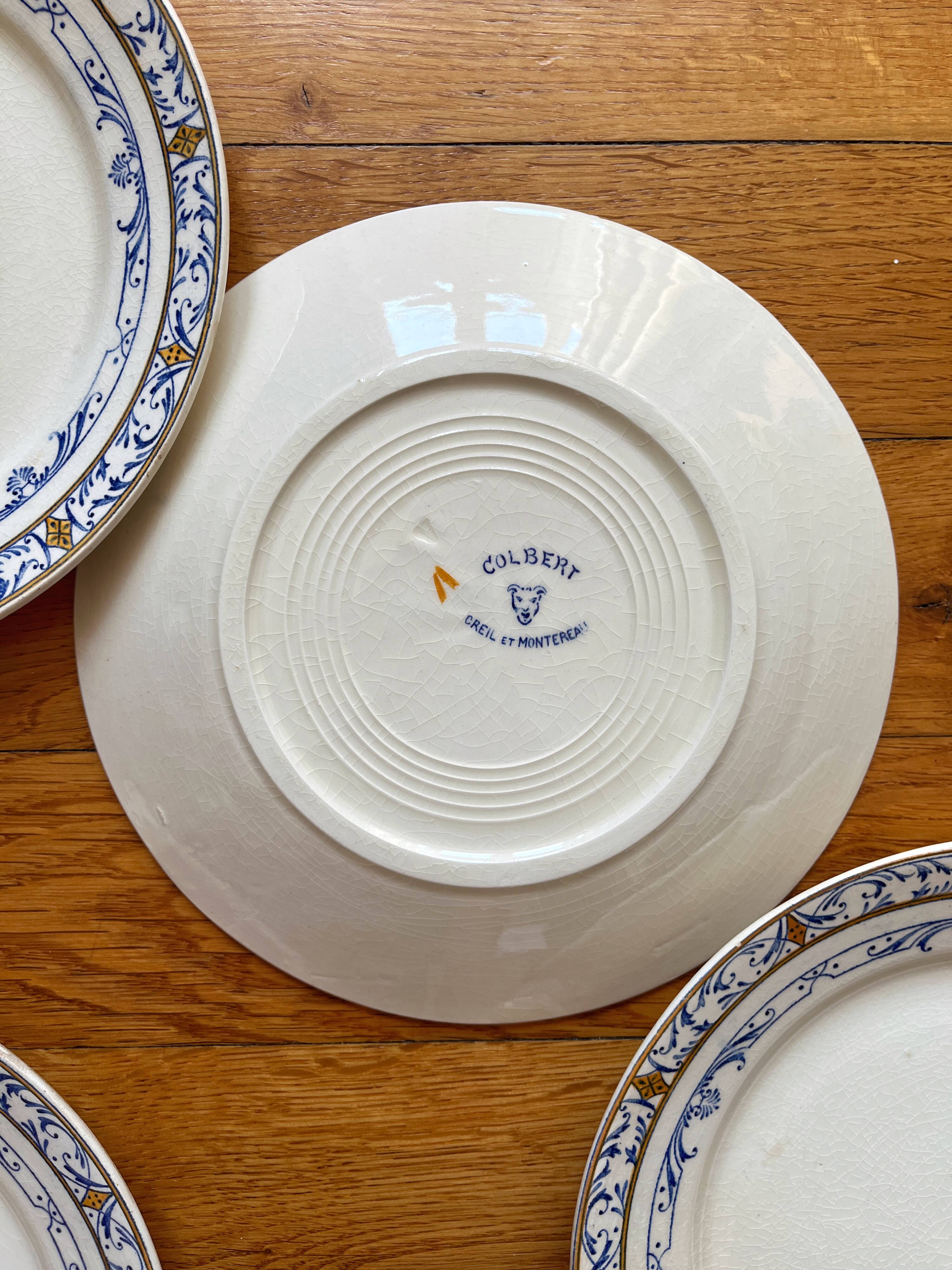 Grand Saladier En Faïence Creil & Montereau Vintage – Terre De Fer Blanc