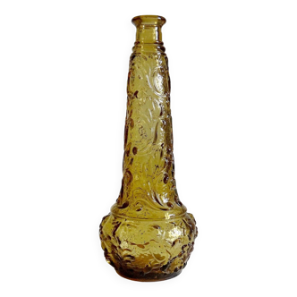 Vintage amber glass bottle