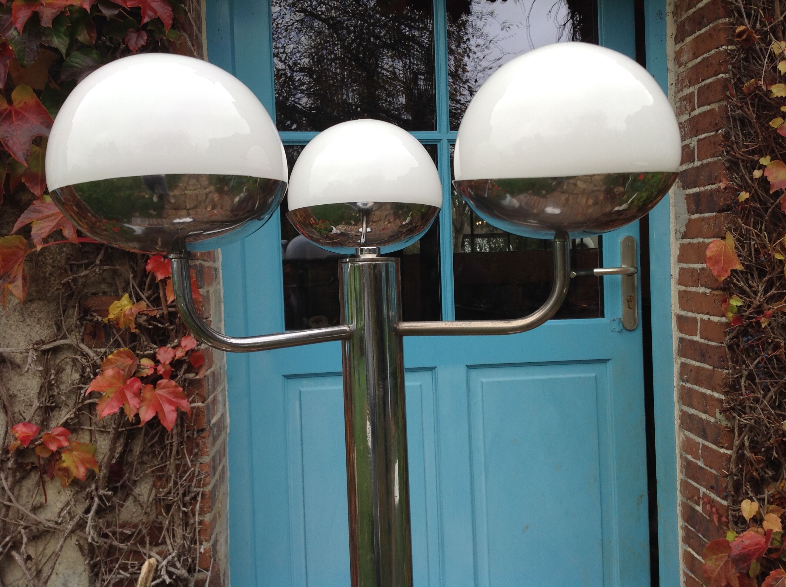 Vintage chrome floor lamp, 70s