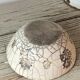 Raku ceramic salad bowl
