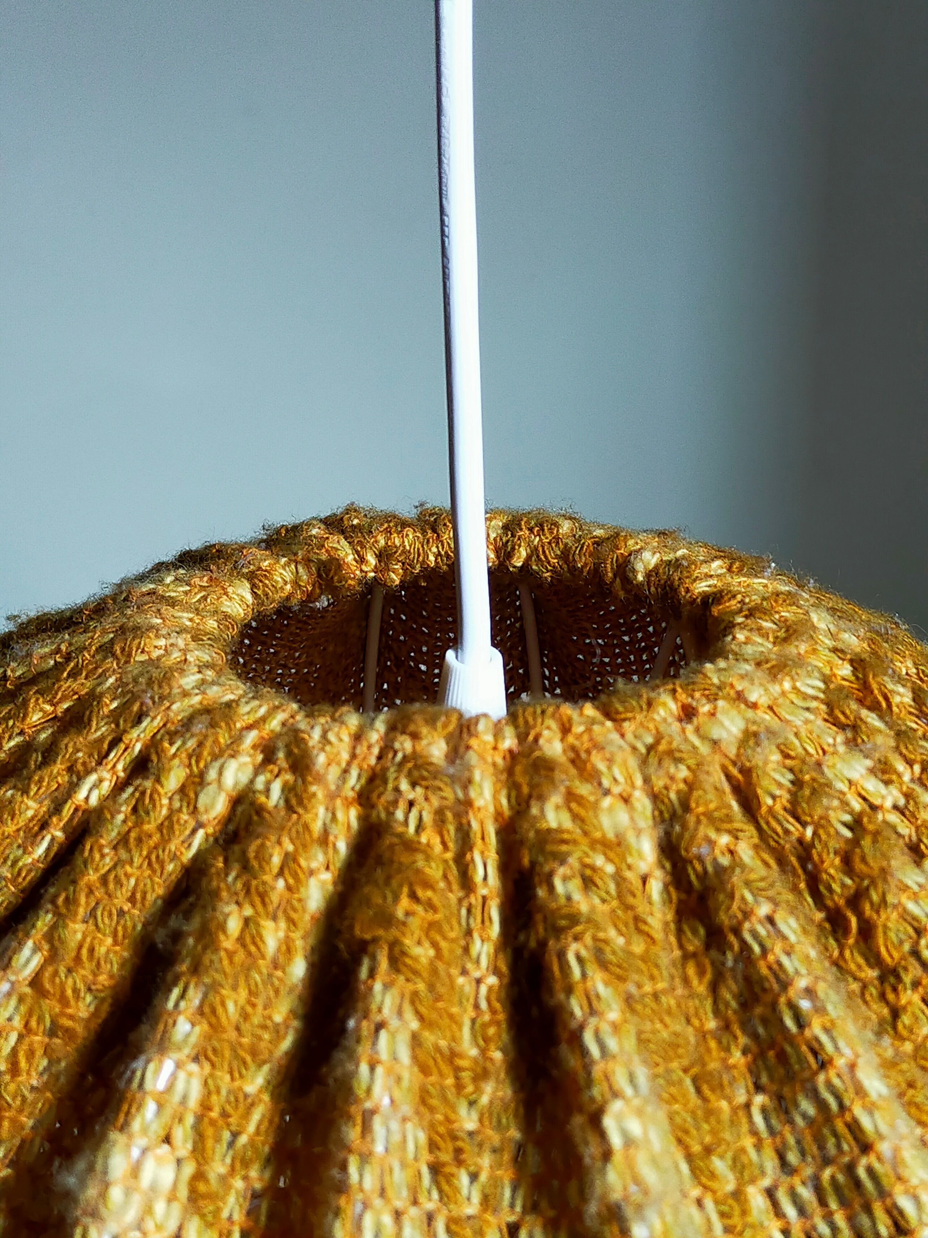 Vintage knit lampshade pendant lamp