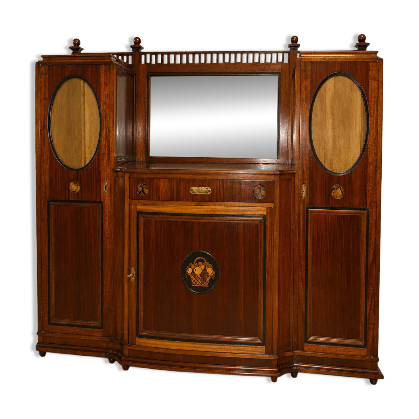 Buffet Art nouveau en acajou et marqueterie – vers 1900 ( om)
