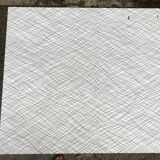 Vintage bistro table with an Art Deco style cast iron base and Formica top.