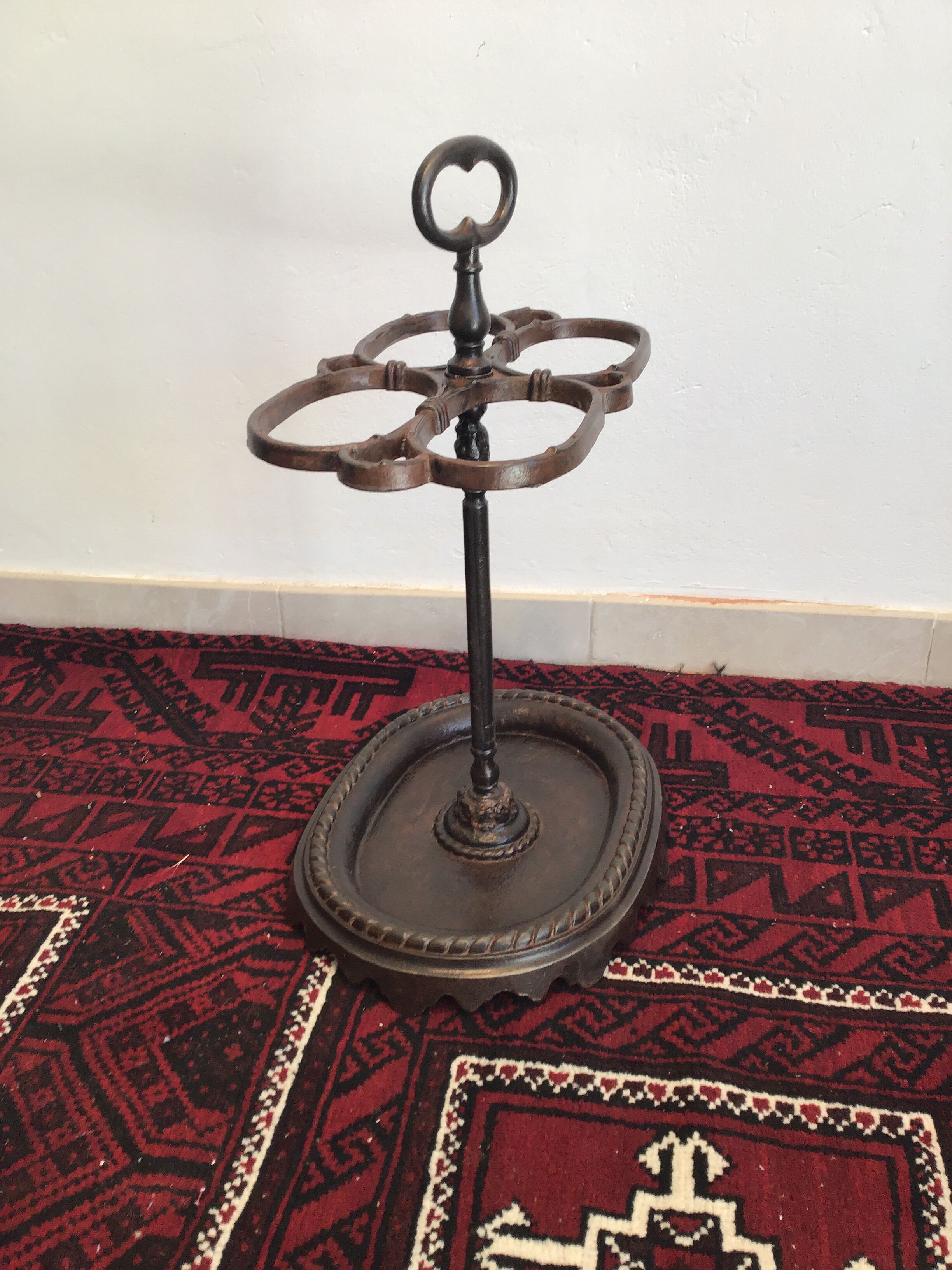 Antique cast iron umbrella holder