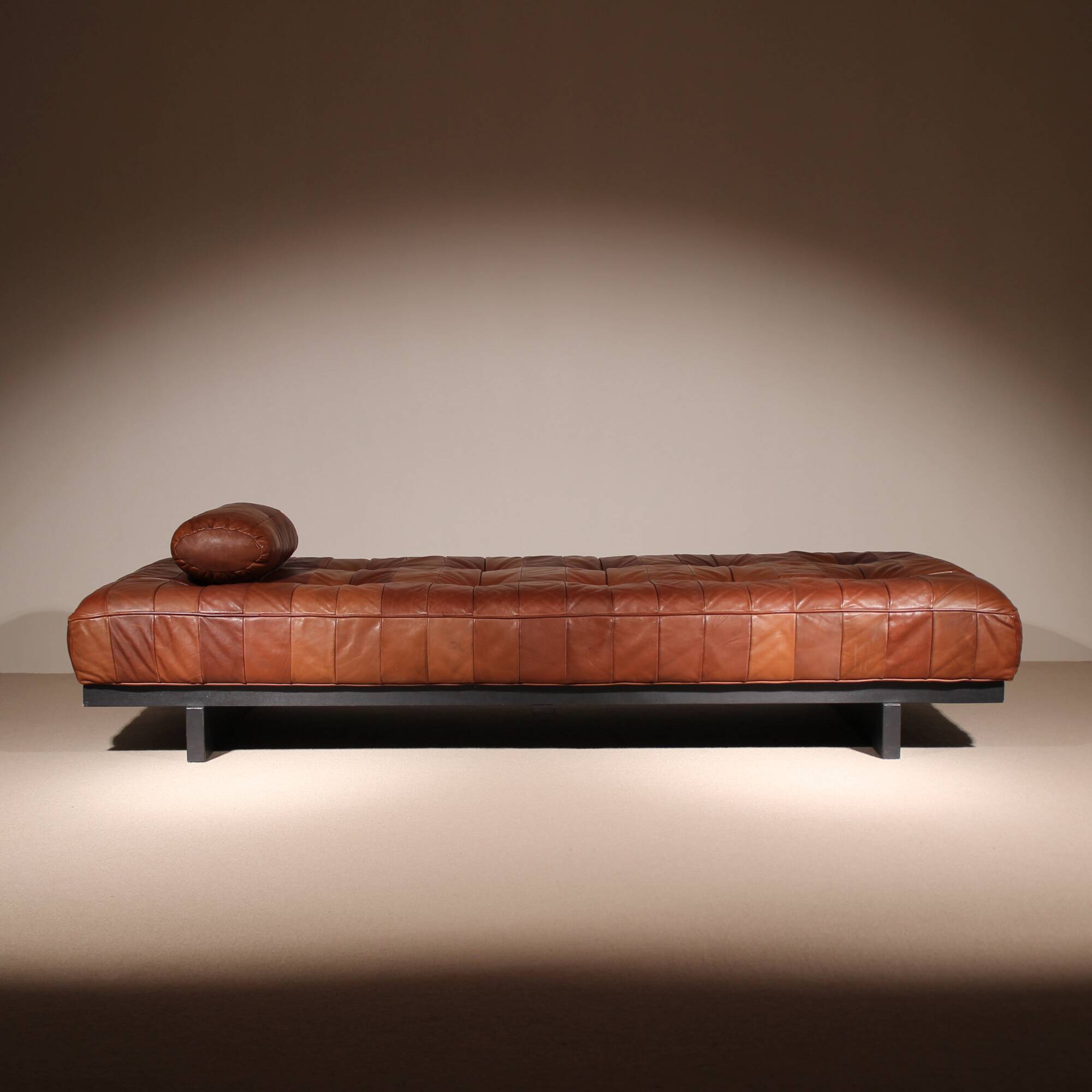 Daybed ‚DS-80‘ in Cognac Patchwork Leather by De Sede | Switzerland 1970s