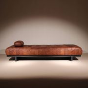 Daybed ‚DS-80‘ in Cognac Patchwork Leather by De Sede | Switzerland 1970s