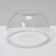 Postmodern Transparent Glass and Silver-Plated Metal Ice Bucket / Bowl, Italy