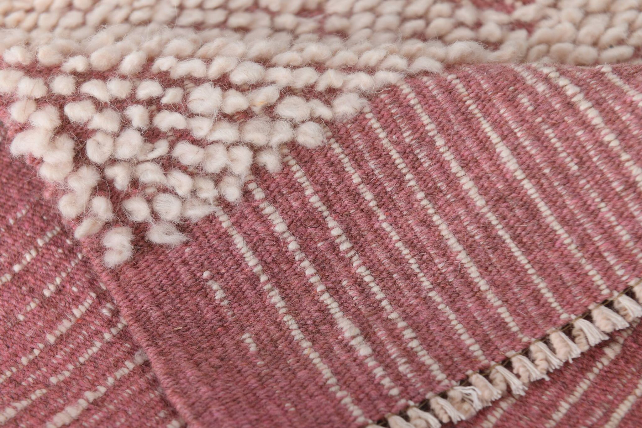 2x10 Rug For Hallway Pink & Beige Turkish Vintage Runner Rug, 61x291Cm SK 34962