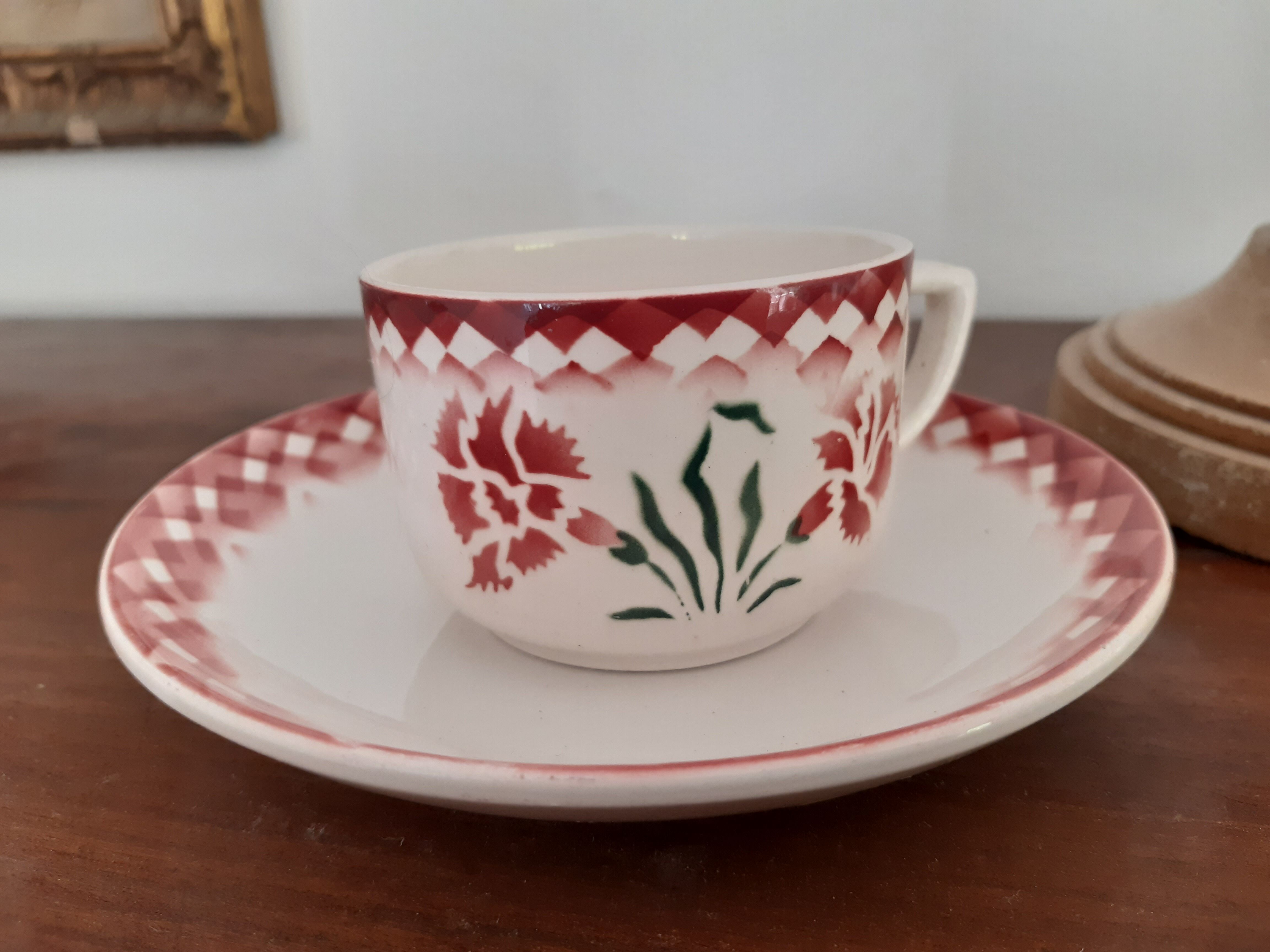 2 tasses digoin sarreguemines