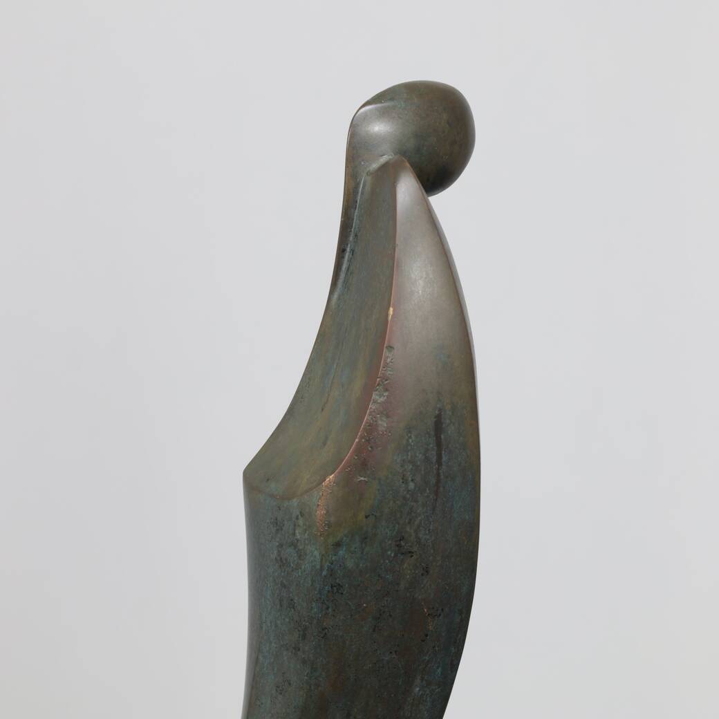 Bronze female figure sculpture by Francine Govers, Netherlands, 1990s