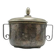 ABU Sugar Bowl, mid-century modern, silver-plated brass, Poland, 1960s