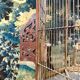 Bird Cage or Old Aviary In Carved Wood, Vintage Work Circa 1900