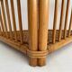 Vintage bamboo and rattan corner shelf
