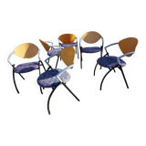 Set of 6 Vepa Alpine stackable chairs, conference chairs, dining room chair