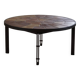 Modern Danish coffee table in steel and ceramic tiles by Sallingboe from the 1970s.