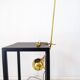 Modern Italian Table Lamp in Brass and Metal, Stilnovo Style