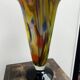 Multilayer blown glass cone vase 1960 - vintage retro Murano Schn