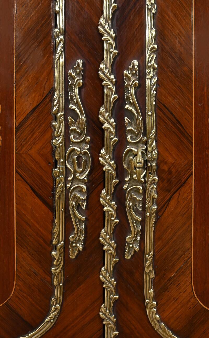 Library Two-Body in Rosewood and Marquetry, Louis XV style – End