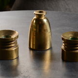 3 brass candlesticks by Hans Agne Jakobsson, Suede circa 1960