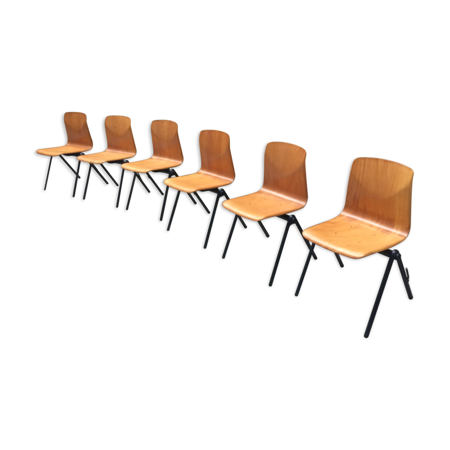 6 Galvanitas s30 chairs