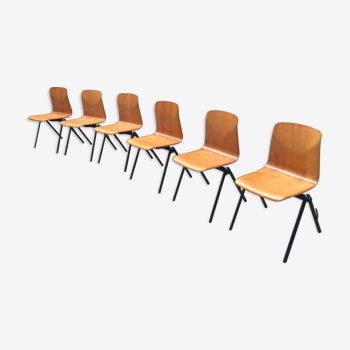 6 Galvanitas s30 chairs