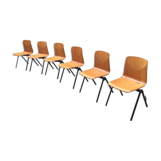 6 Galvanitas s30 chairs