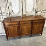 Louis XVI style enfilade in cherry wood, 20th century.