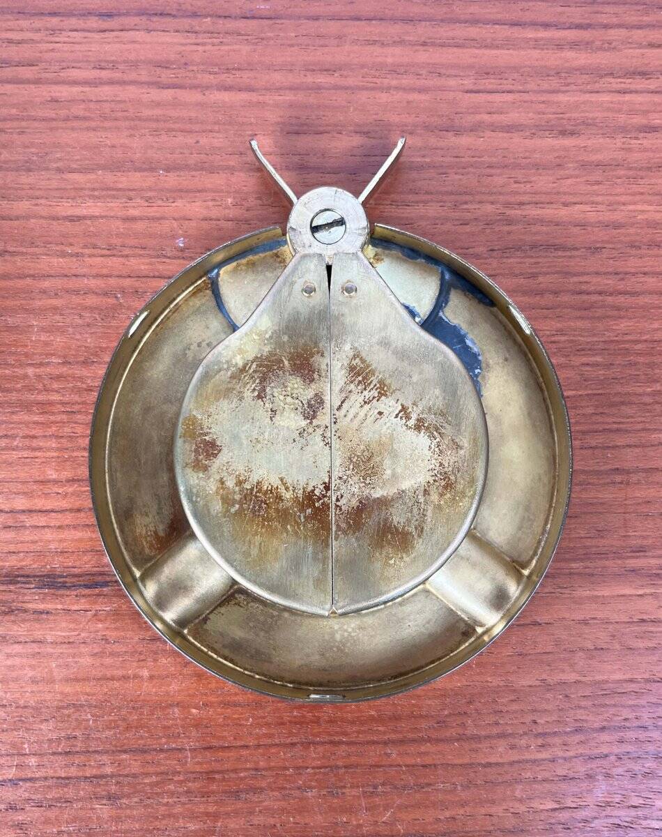 Modern vintage German metal ashtray, 1960s