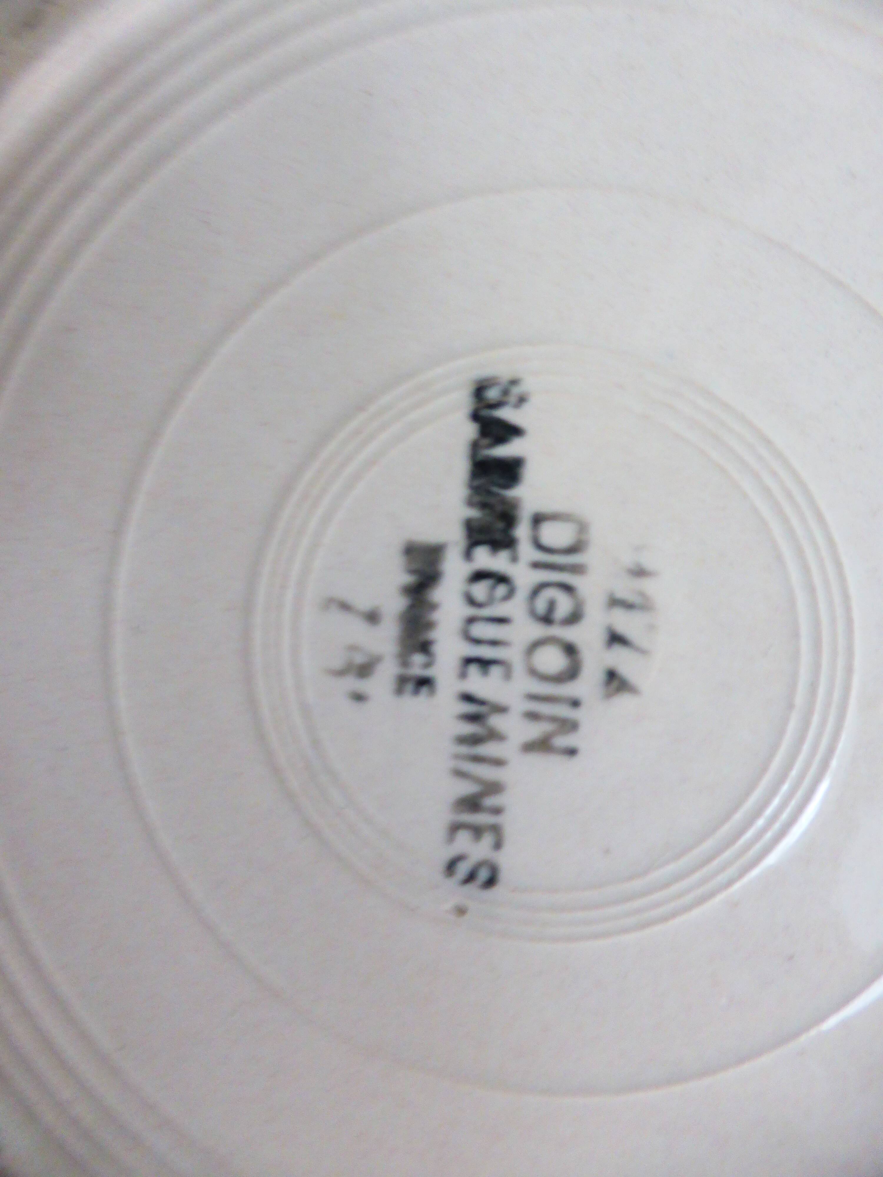 1 deep plate Digoin Sarreguemines 221288