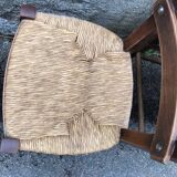 Set of 6 straw bistro chairs