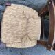 Set of 6 straw bistro chairs