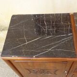 Large and antique solid walnut sideboard