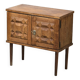 Brutalist two-door bedside table