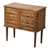 Brutalist two-door bedside table