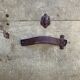 Antique wooden travel trunk