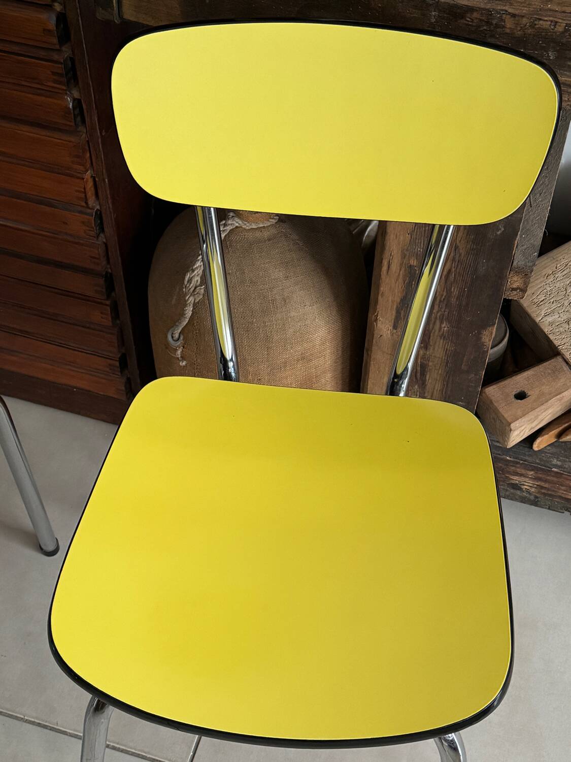 Pair of vintage Formica chairs